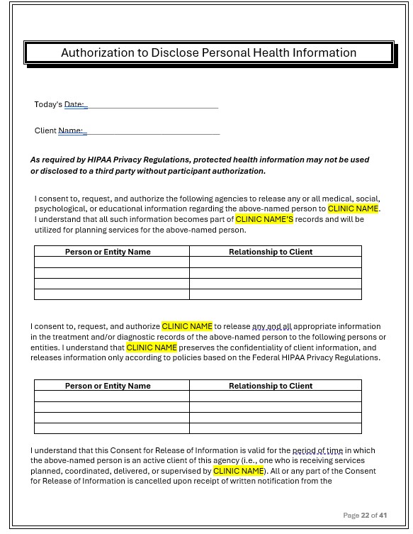 New client paperwork, medical forms, intake paperwork, ABA, Benefit Verification, VOB, copay, deductible, coinsurance, parent communication